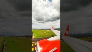 Download lagu Lion Air Boeing 737-900ER Just Landed at Gorontalo Airport | Flight Attendant Announcement mp3