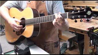 Video thumbnail for Morgan Acoustic Guitar OM Series - well used and played hard!  Needs a setup... by Manotick StringWorks