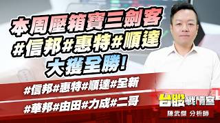 本周壓箱寶三劍客#信邦#惠特#順達 大獲全勝!#信邦#惠特#順達#全新#華邦#由田#力成#二哥｜小武哥投資事務所｜陳武傑
