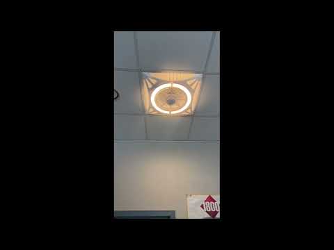2'x 2' Ceiling Tile Fan/LED Light with Remote
