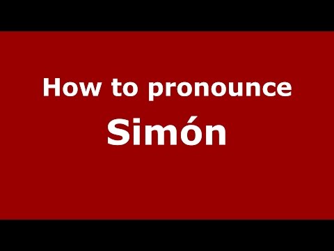 How to pronounce Simón