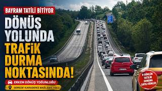 Bayram Tatilcilerinin Dönüş Yolculuğu Başladı Gerede Güzergahında Uzun Araç Kuyrukları