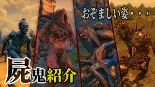 ウィッチャー3：改・『屍鬼種』紹介＆戦闘「グール、ロットフィーンド、ウォーター・ハグ、フォグレットなど」【TheWitcher】