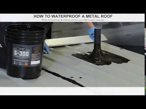Roof metal sheet waterproofing solutions