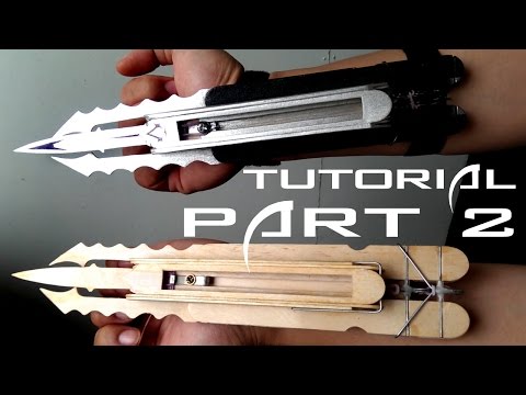 How to make Assassin's Creed triple Hidden blade from popsicles PART 2