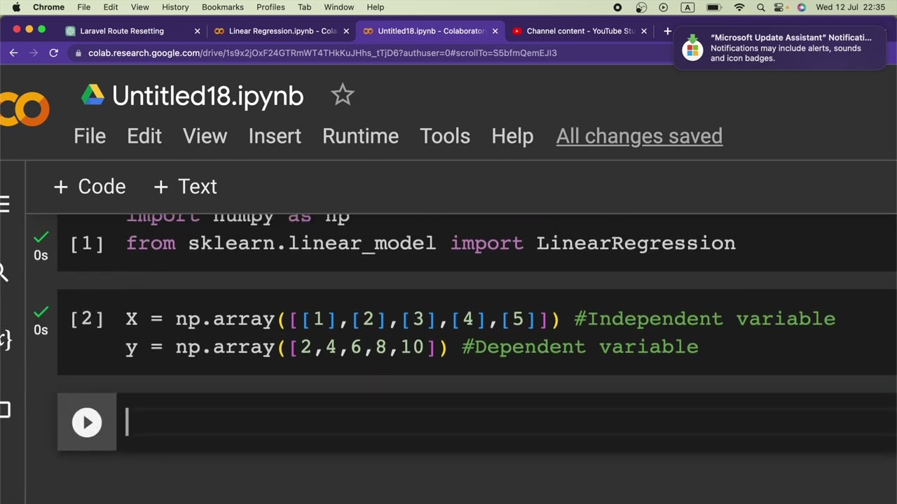 Linear Regression in Python: Example using a sample dataset