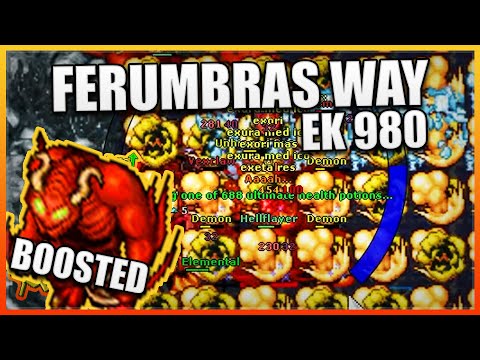 EK 980 -  Ferumbras Way DEMON BOOSTED!!| Axe User | INSANE Profit (WEALTH DUPLEX)