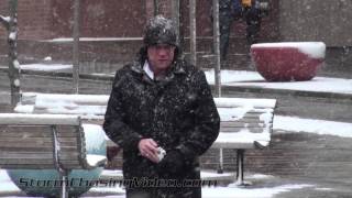 1/27/2012 Denver, CO Winter Returns With Snow After 60s Yesterday.