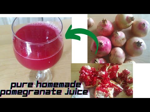 HOMEMADE PURE  POMEGRANATE JUICE with hand press