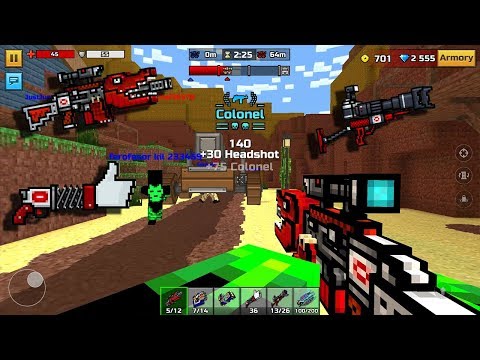 Pixel Gun 3D - Blogger Set Clan Siege Battle