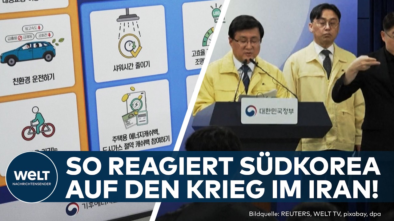 SÜDKOREA: Risiko durch Iran-Krieg! Menschen sollen Energiesparen!