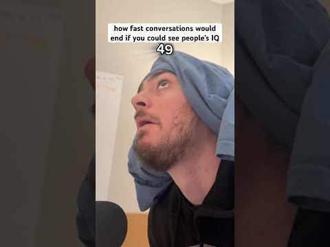 if people’s IQ’s were shown above their head #shorts #comedy #funny