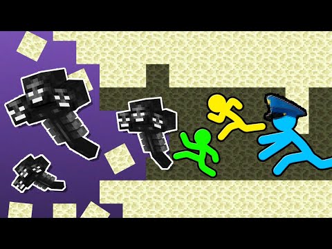 Stickman VS Minecraft: Wither Prison Escape - AVM Shorts Animation