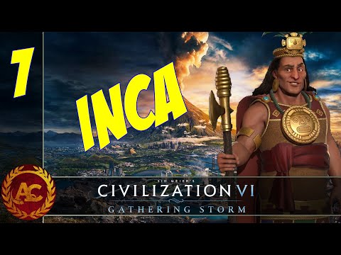 Civilization 6 Gathering Storm - Pachacuti #1 (Gameplay ENG)