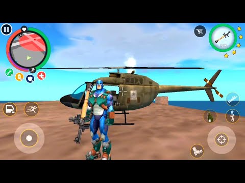 Fight military all city face glider | Rope hero vice town game | Gaming section