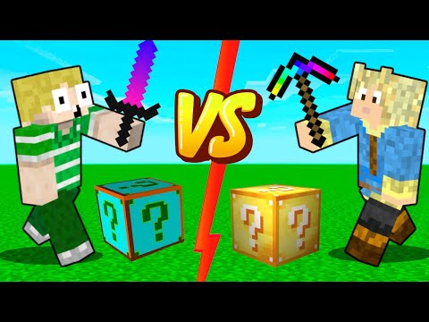 MIKKEL vs Emil // VILD Lucky Block KRIG!!
