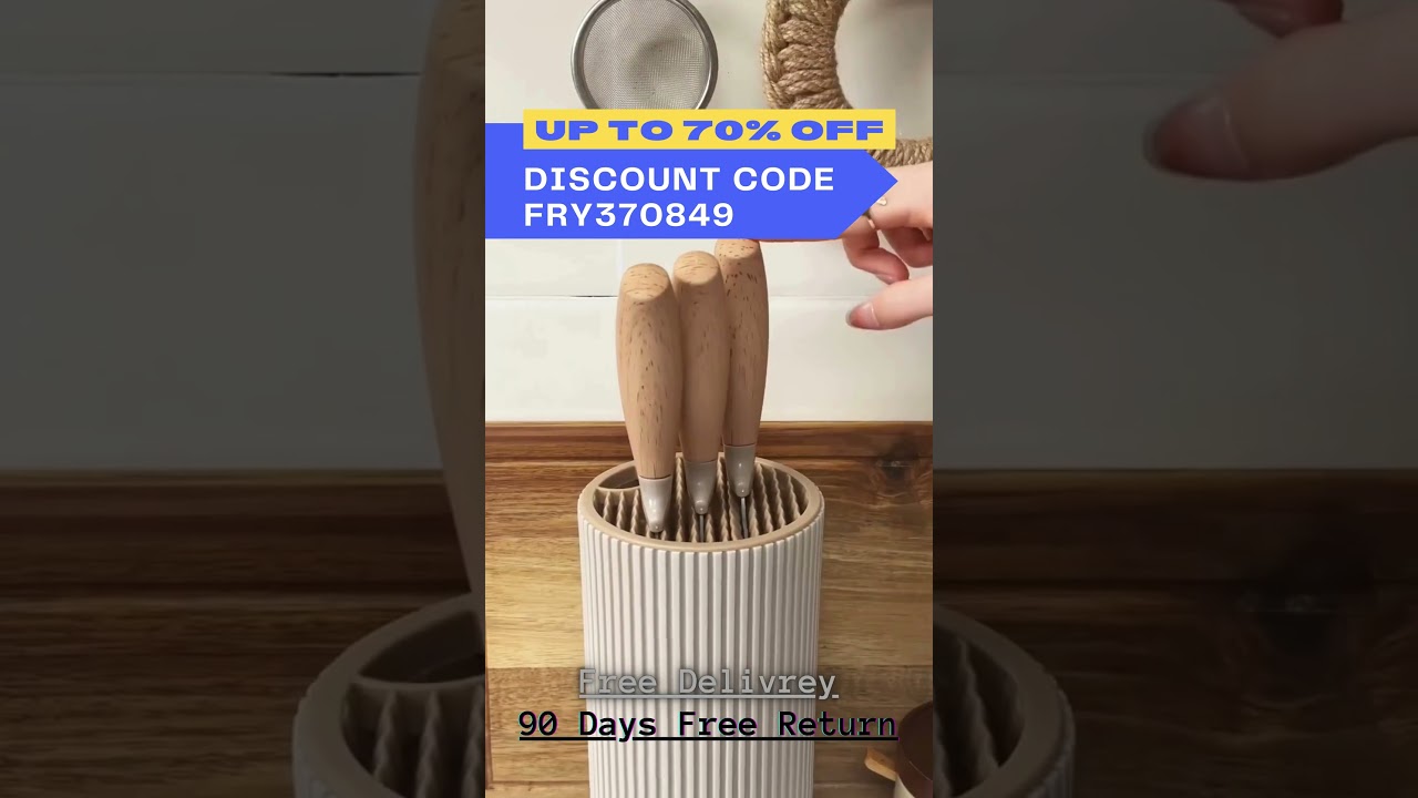 Sharp & Stylish 6pc Chef Knife Set + Universal Block #temu #temufinds #shoptemu #home #temuhauls