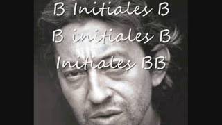 Serge Gainsbourg - Initiales BB (paroles)