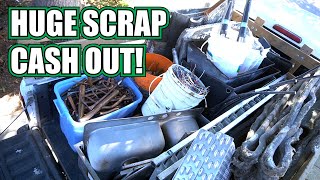 Scrap Metal Recycling - Processing a Pile and Getting Paid for a HUGE Haul!