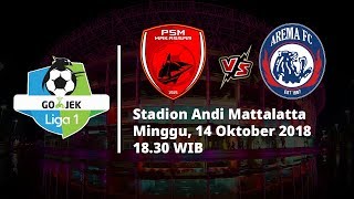 Live Streaming Indosiar Liga 1 Indonesia, PSM Makassar Vs Arema Malang, Pukul 15.30 WIB
