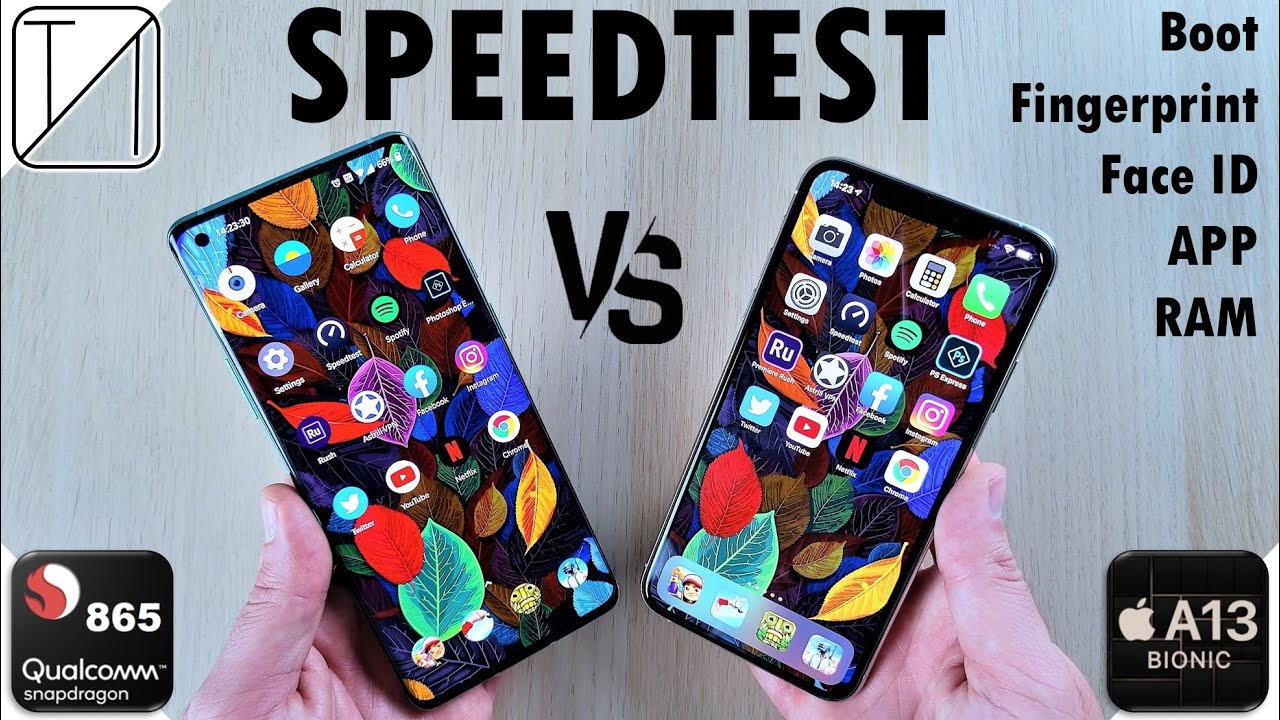 OnePlus 8 Pro vs iPhone 11 Pro Max Speed Test