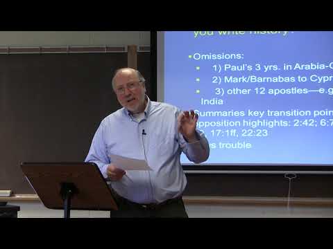 Dr. Ted Hildebrandt, New Testament Literature, Lecture 19F