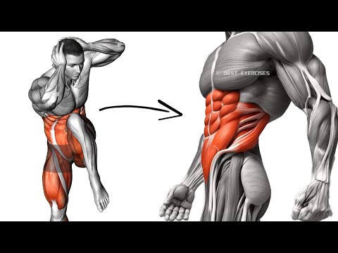 Bauchmuskeltraining im Stehen, um in 1 Woche zu Hause Bauchfett zu verlieren