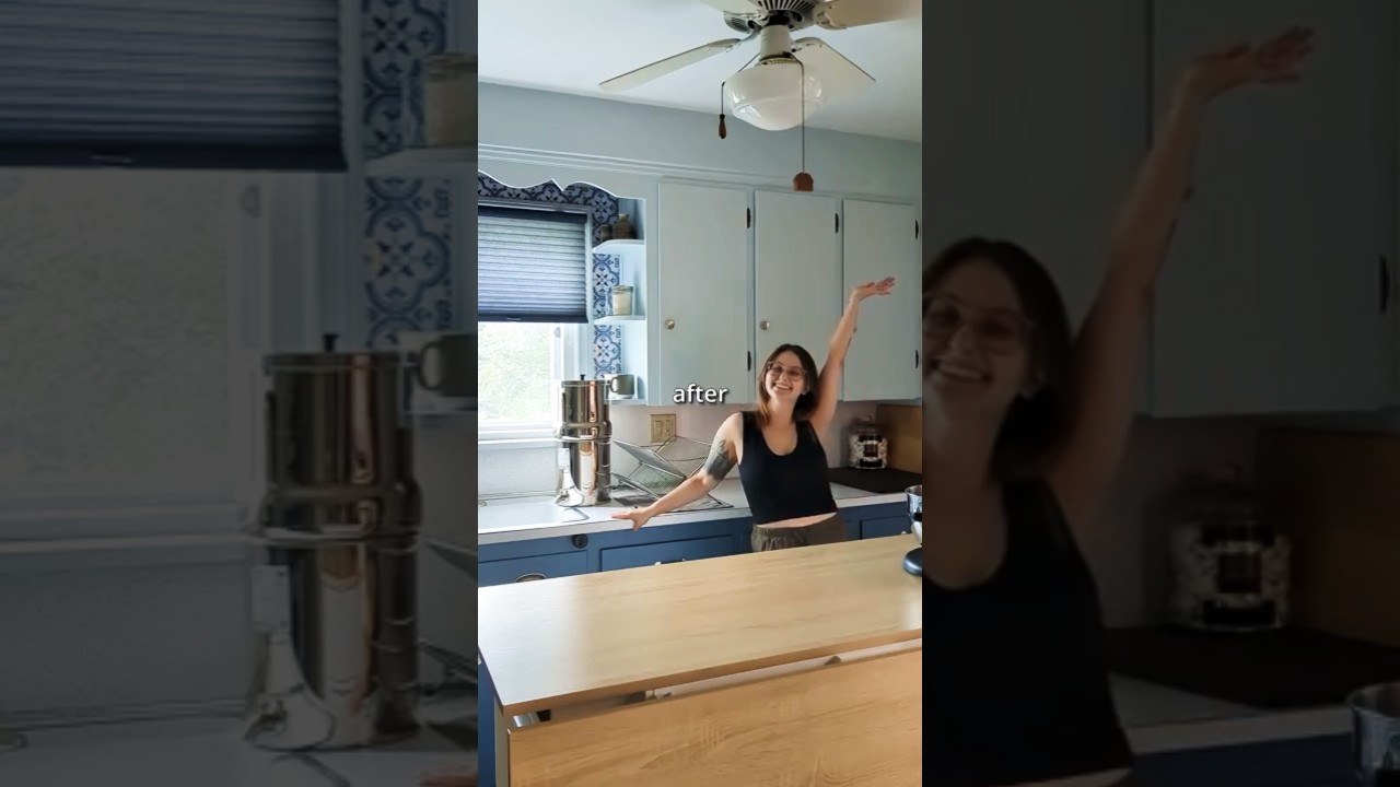 no demo kitchen makeover 🔨 budget-friendly full transformation