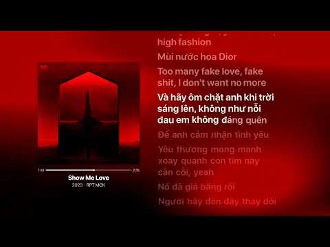 Karaoke - Show Me Love - MCK.