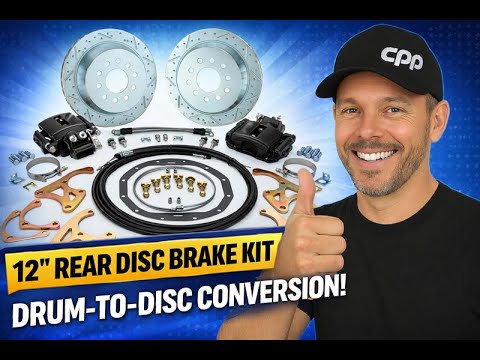 CPP 12″ Rear Disc Brake Kit Upgrade | Drum-to-Disc Conversion for Classic GM #1012RWBK 12