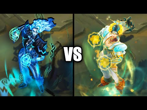 Prestige La Ilusion Renata Glasc vs Fright Night Renata Glasc Skins Comparison (League of Legends)