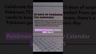 Pokémon Holiday Calendar 2025 - Day 25 #pokemon #pokemontcg #pokemoncards #pokemonholidaycalendar