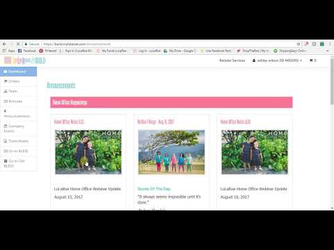 Lularoe Tutorial Build Tour