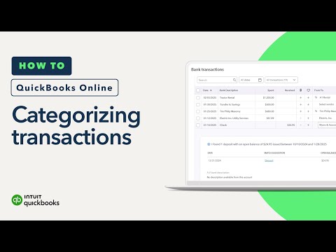 How to categorize transactions in QuickBooks Online