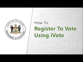Youtube Video: Register to Vote Using the States Voter Portal