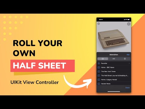 Swift iOS Half sheet view controller - UISheetPresentationController thumbnail