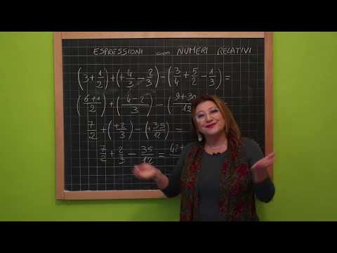 37 Espressioni numeriche con numeri relativi