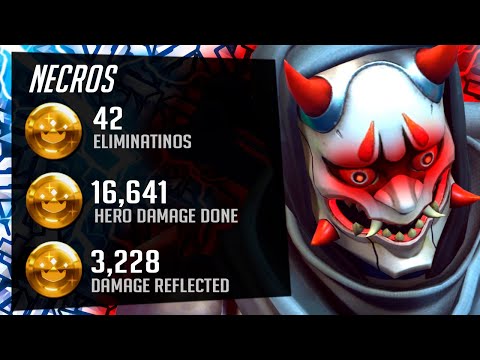Necros Top 500 Genji - 42 elims! [ Overwatch Season 31 ]