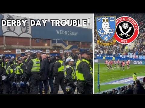 TROUBLE BREAKS OUT AT SHEFFIELD DERBY-Sheffield Wednesday 0-3 Sheffield United