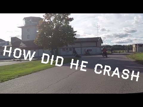 Some guy crash a Slider [AWD KMV Motardeds]
