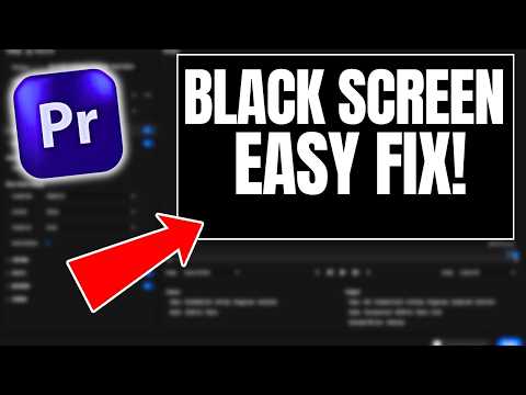 Premiere Pro Black Screen Fix – Fast & Easy Solution