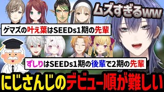 にじさんじ初期のデビュー順が難しすぎる件【にじさんじ/長尾景/切り抜き】