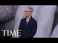 Tim Cook Gets Emotional During Tribute To Steve Jobs In The Steve Jobs Theater At Apple Event | TIME