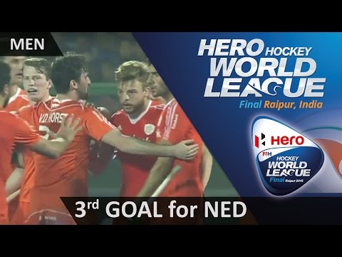 NED 3-3 IND van der Weerden equalises at a PC #HWL2015 #Raipur
