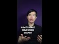 How To Make Your Voice DEEPER In 12 Seconds HOW TO HAVE A DEEPER VOICE Shorts