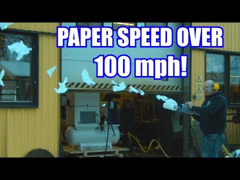 Shooting Toilet Paper with Huge Air Compressor | IN SUPER SLOW MOTION!