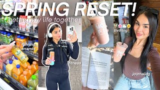 GETTING MY LIFE TOGETHER: Spring Reset, Fitness, Journaling, Thrifting & Getting Out of a Funk!