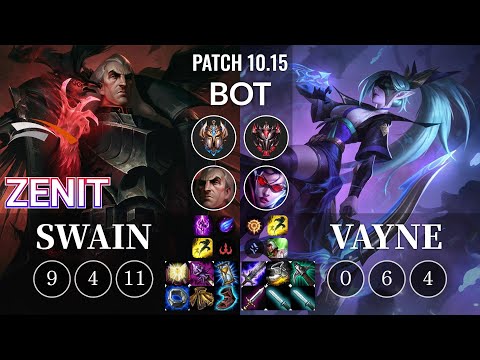 HLE Zenit Swain vs Vayne Bot - KR Patch 10.15