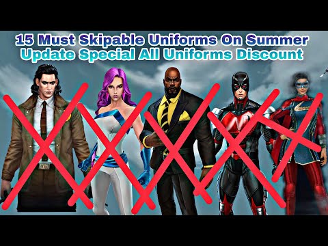 15 Must Skipable Uniforms On Summer Update Special All Uniforms Discount - Marvel Future Fight