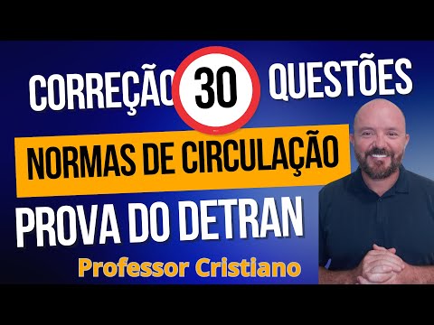 PROVA DETRAN COMENTADA EXPLICADA - NORMAS DE CIRCULAÇÃO E CONDUTA - #provadetran #simuladodetran2025